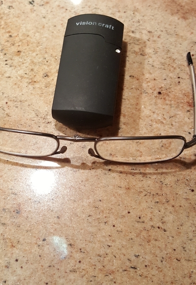 VISION CRAFT folding magnified glasses w/case sold on title - Picture 3 of 8